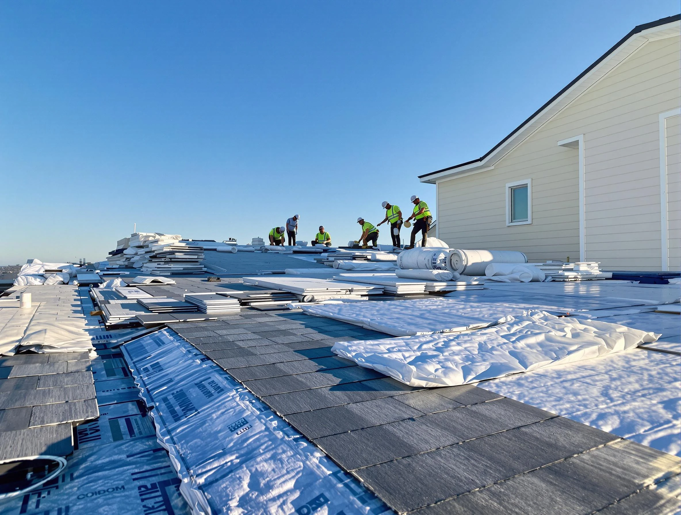 Finished roof installation project by Berea Roofing Company in Berea, OH